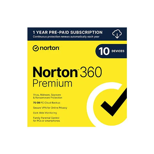 Norton 360 Premium, Antivirus Software -10 Devices with Auto Renewal 2024